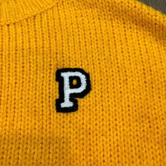 Victoria’s Secret PINK Boyfriend Sweater Gold Glow Color, Size S‎ - Picture 5 of 6